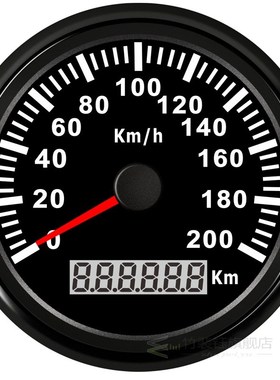 New 85mm GPS Speedometer 200kmh Speed Gauge Odometer ATV TV