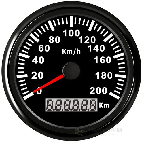 New 85mm GPS Speedometer 200kmh Speed Gauge Odometer ATV TV