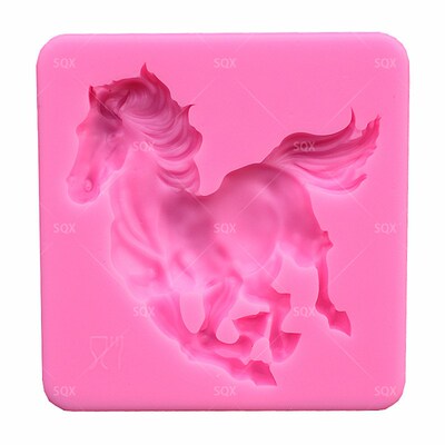 Horse  Fondant Cake Baking Molds,Moule Silicone,Cake Decorat