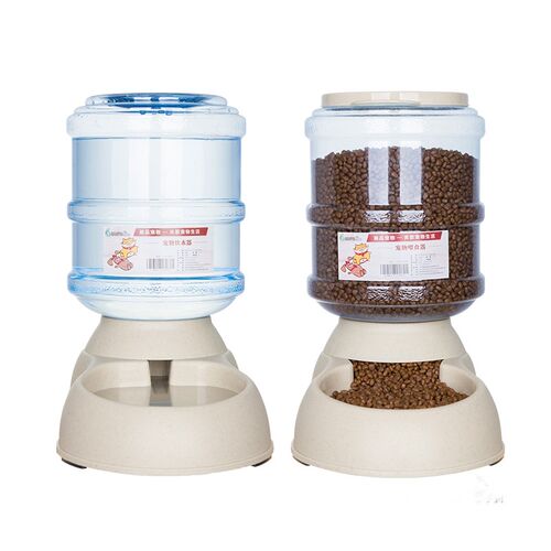 Automatic Feeder Pet Dog Cat Drinking Fountain Dog Food Wate