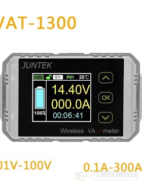 VAT1300 100V 300A Wireless Voltage Current Meter Car Battery