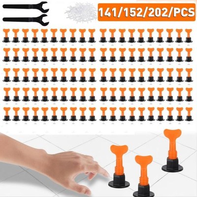 202/152/141Pcs Flat Ceramic Floor Wall Construction Tools Re