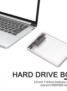 5Gbps USB3.0 Hard Drive External Enclosure Transparent 2.5 i