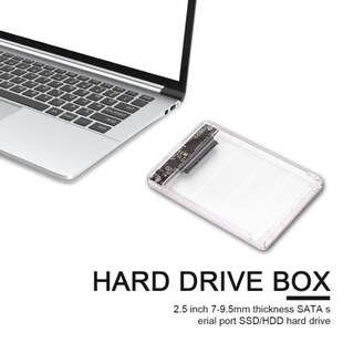 5Gbps USB3.0 Hard Drive External Enclosure Transparent 2.5 i