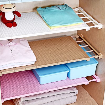 Adjustable Closet Storage Shelf Organizer Wall Mounted DIY K