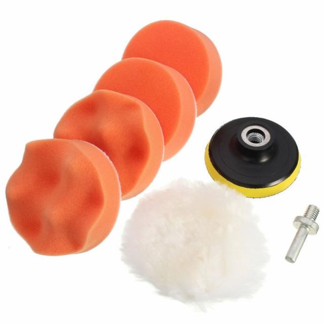 7Pcs 3/4/5/6/7inch M14 Buffing Sponge Polishing Pad Hand Too