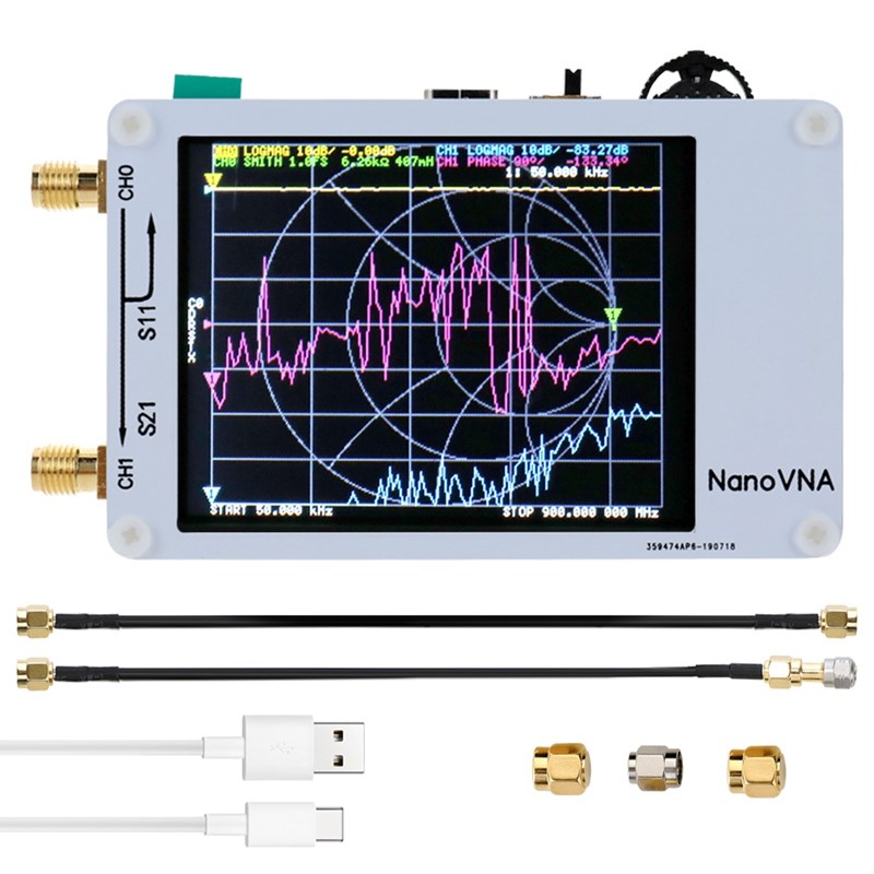 Nano VNA Vector Network Analyzer Pressing Sn 50KHz-900MHz Di