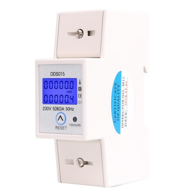 230V 5(80)A Digital Electric kwh Meter Single Phase with Res