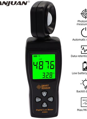 Luxmeter Digital Light Meter Lux Meter 200,000 Lux UV Radiom