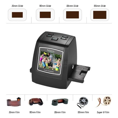 2.4in TFT LCD High-Resolution 14MP/22MP Film Scanner Convert