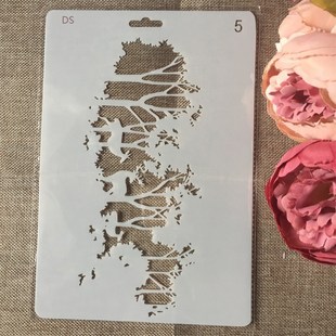 1Pcs  A4 Tree est Merry Christmas DIY Craft Layering Stencil