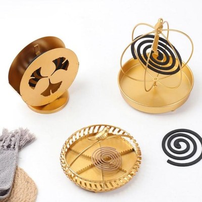 Metal Iron Birdcage Mosquito Coils Holder Insect Repellent R
