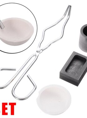 Melting Kit 16OZ Gold Graphite Crucible Cup + Tongs + Meltin