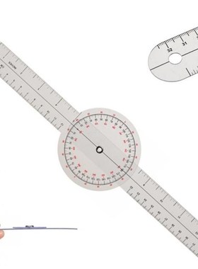 360 Degrees Plastic Angle Measuring Tool Transparent Protrac