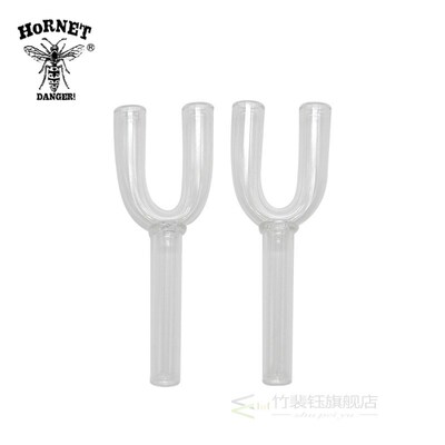 Pure Glass Double Tubes Sniffer Snorter HOOVER HOOTEER Snuff