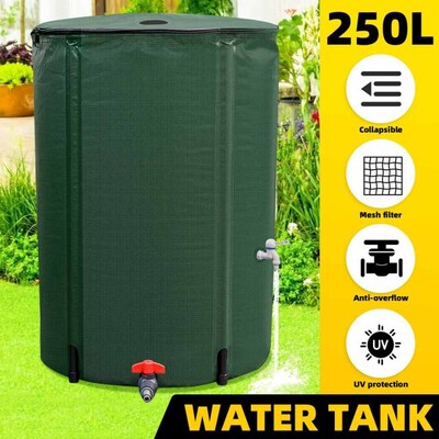 66 Gallon Rain Barrel collapsible Rainwater Harvest Water Ta