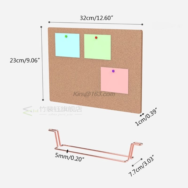 Natural Message Cork Board Environtally Memo Pinboard Notice