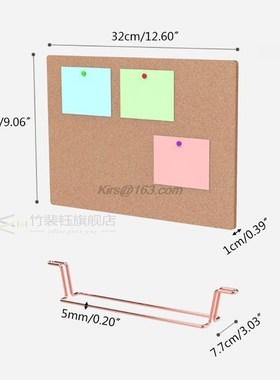Natural Message Cork Board Environtally Memo Pinboard Notice