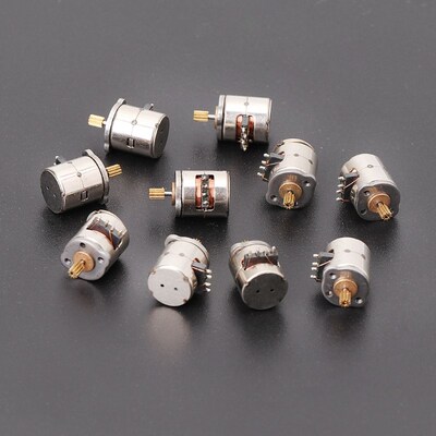 10Pcs 3V 2 Phase 4 Wire Dia.8mm Stepper Motor Micro For Digi