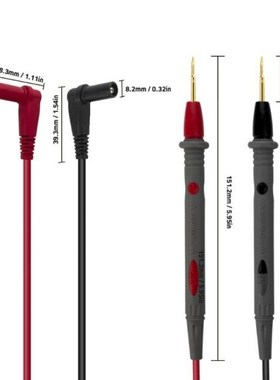 1Pair Universal Probe Test Leads Pin 适用于 Digital Multimet
