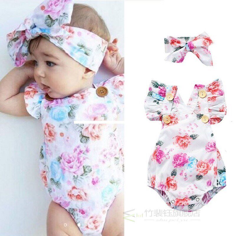summer baby girl romper spring princess newborn baby clothes