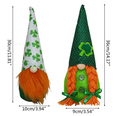 Irish March Festiva Day Gnome Leprechaun Shamrock Handmade S