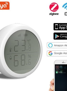 Tuya Zigbee Smart Temperature Sensor Humidity Sensor With LE