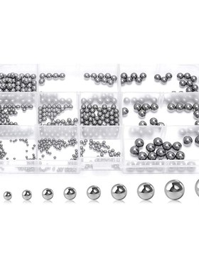 520Pcs Precision Steel Ball Bearings ,2-8mm Balls Magnetic L