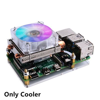 Low-Profile Ice Tower Cooling Fan Metal Case 7 Colors RGB Ch