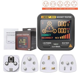 Ground Voltage Test Tester Digital Plug Socket