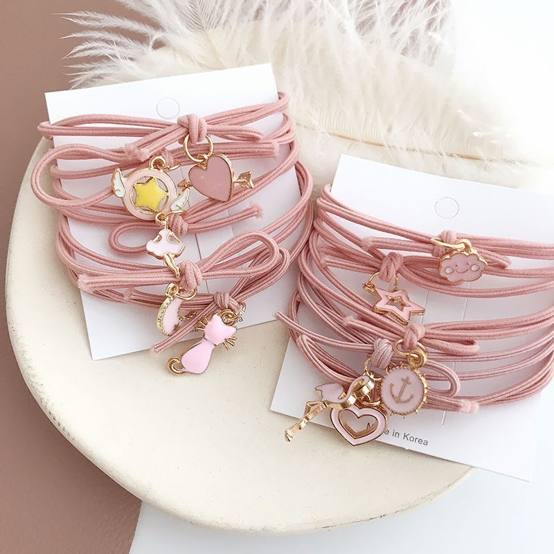 头绳女韩版可爱ins网红发圈饰小皮筋少女心森系可爱简约超仙皮套