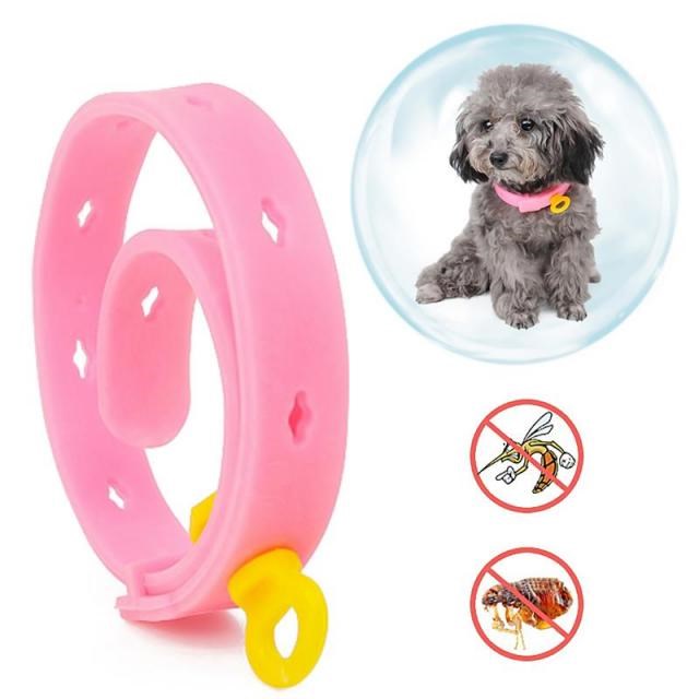 Retractable Deworming Dog Collar Fleas And Ticks Adjustable