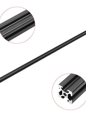 900mm Length Black Anodized 2020 T-Slot Aluminum Profiles Ex