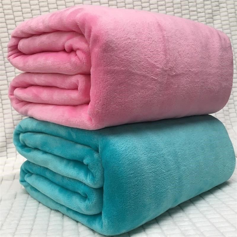 manufacturers selling pure flannel coral fleece blanket毛毯