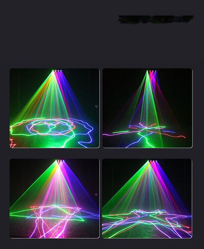 3D scanner car disco aluminm stage laser light club pattern