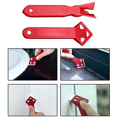5-in-1 Glass Glue Angle Scraper Adhesive Residue Scraper Cau
