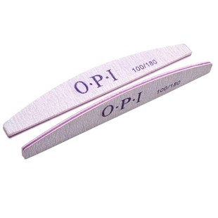 10pcs professional half-moon nail filer printed sandin buff