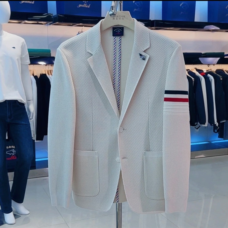 BRAVESHARK/勇士鲨鱼外套男高奢订制经典时尚百搭西服新郎西装潮
