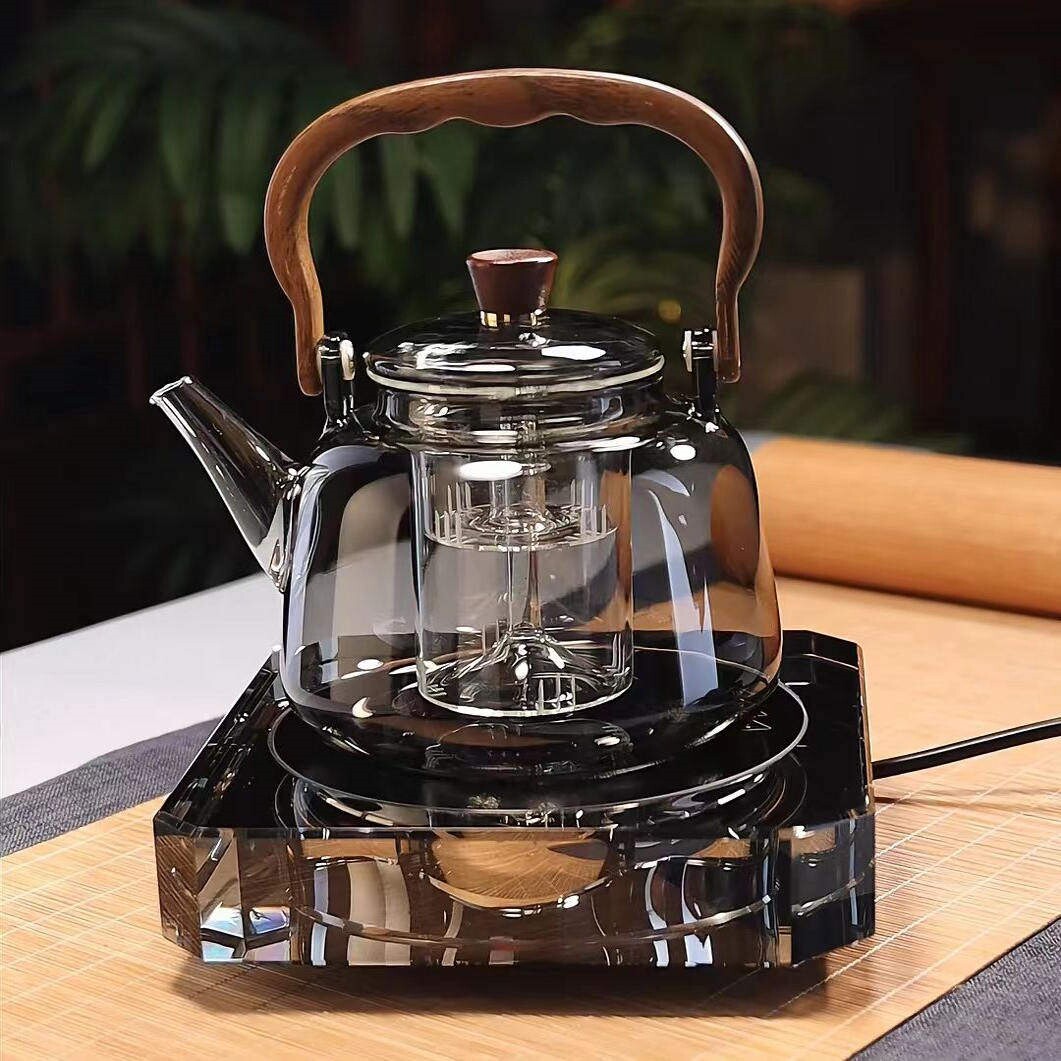 玻璃提梁壶家用小型电陶炉煮茶器