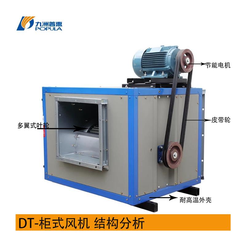 新款九州DT柜式风机消防排烟新风换气静音箱式风机厨房离包邮