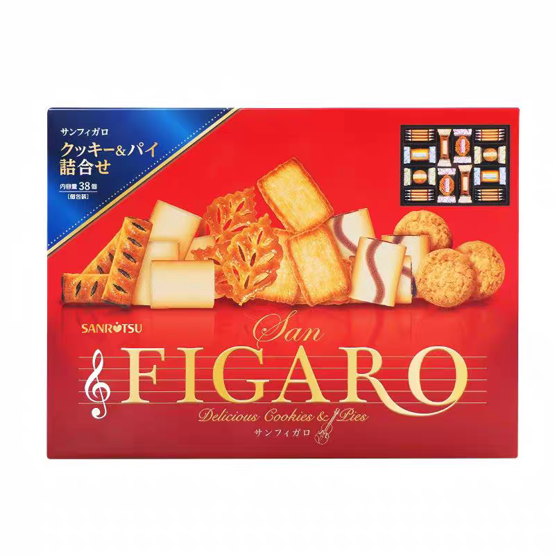 临期特价日本进口零食三立figaro什锦夹心饼干糕点曲奇伴手礼盒装
