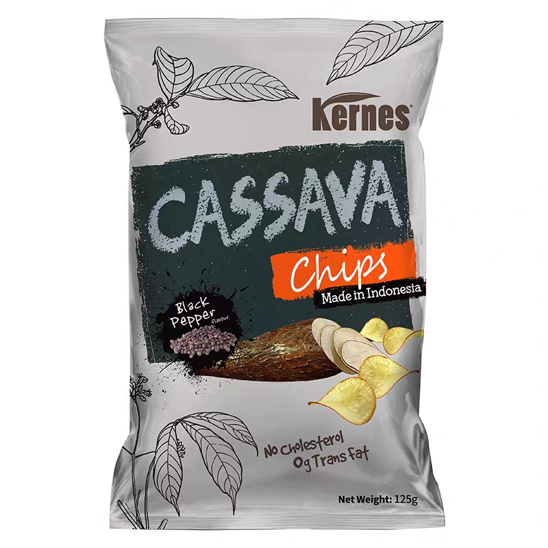 印尼进口克恩兹木薯片125g黑松露烧烤味芝士膨化零食休闲食品小吃