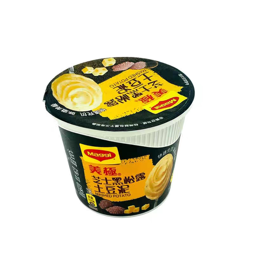 临期特价 美极 芝士黑松露原味牛肉土豆泥35g杯装即食方便冲泡