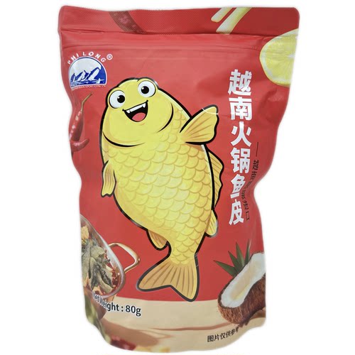 临期特价越南进口火锅鱼皮80g开袋即食办公休闲追剧零食小吃食品