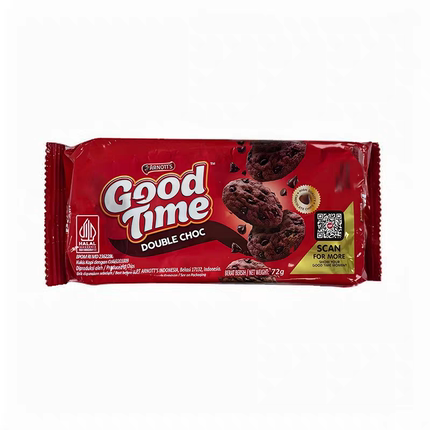 临期特价 雅乐思goodtime双重巧克力味咖啡味曲奇饼干72g零食甜品