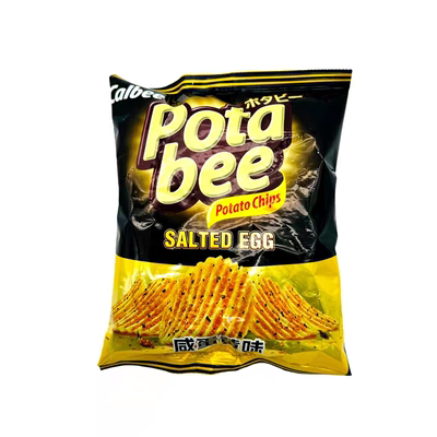 临期特价 印尼进口 Calbee 波塔比薯片68g烤海苔味咸蛋黄味零食