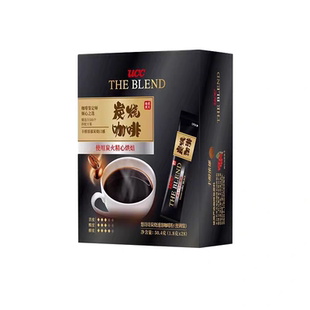 进口UCC悠诗诗炭烧冻干速溶纯黑咖啡粉28条*1.8g独立小包便携条装