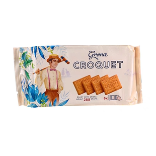 临期特价 乌克兰进口农夫图案饼干香草味休闲零食小吃