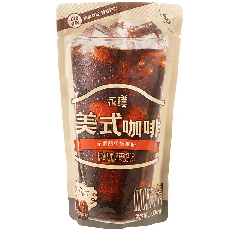 永璞即饮冰袋咖啡液生椰拿铁0糖0脂榛果风味橙C美式袋装黑咖啡