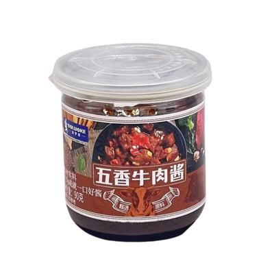 临期特价 波罗客鲜椒牛肉酱90G五香拌面拌饭佐餐火锅蘸酱